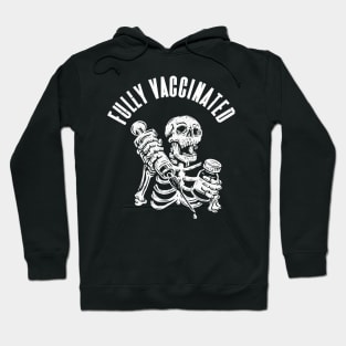 Vaccinated Skull Vaccination Syringe Vaccinate Hoodie